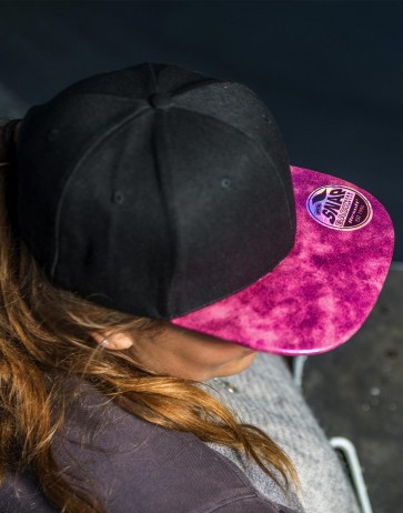 Bronx Glitter Flat Peak Snapback Cap