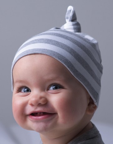 Baby Striped 1 Knot Hat