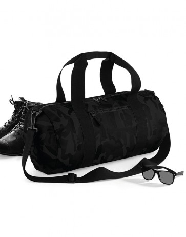 Camo Barrel Bag