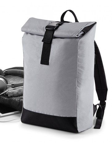Reflective Roll-Top Backpack