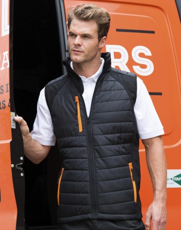 Black Compass Padded Softshell Gilet