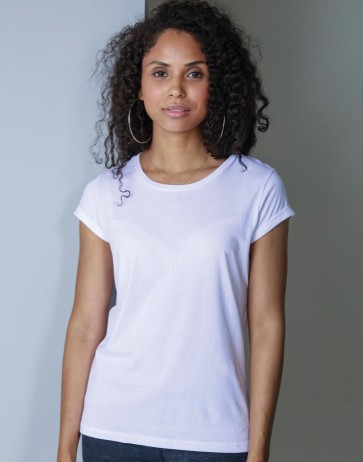 Women`s Organic Roll Sleeve T