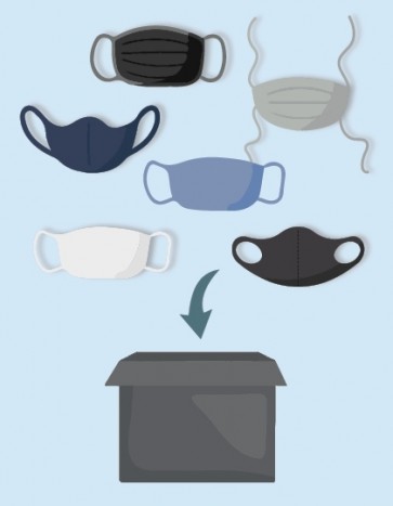 Musterset: Mund-Nasen-Masken (11 Stück)