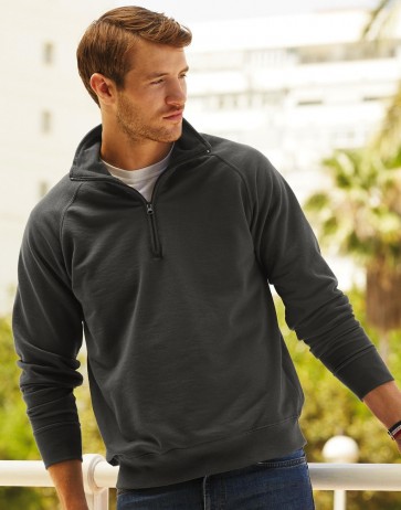 Lightweight Zip Neck Sweat