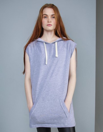 Women`s Oversized Sleeveless Hoodie