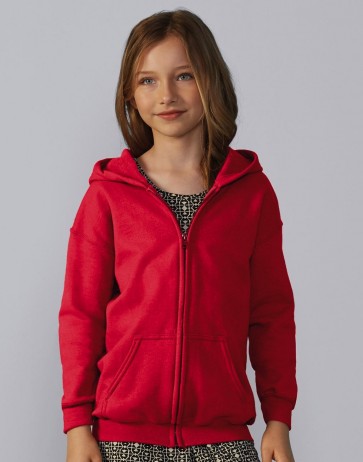 Heavy Blend Youth Full Zip Hooded Sweat