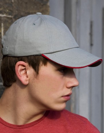 Brushed Cotton Sandwich Cap