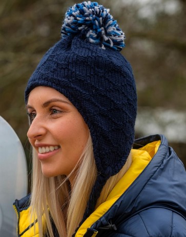 Glacier Pom Pom Hat