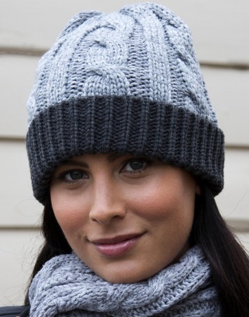Shades of Grey Knitted Hat