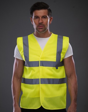 Fluo Open Mesh Waistcoat