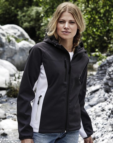 Ladies Hooded Lightweight Performance Softshell