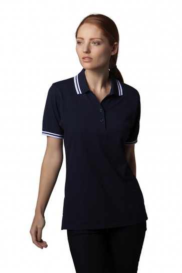 Ladies` Tipped Collar Polo