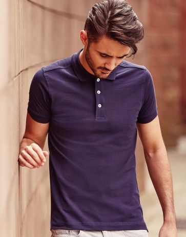 Men`s Fitted Stretch Polo