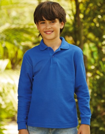 Kids 65/35 Long Sleeve Polo