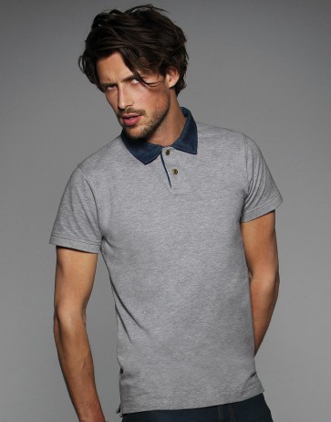 Denim Collar Polo - PMD30