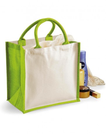 Printers` Midi Jute Bag