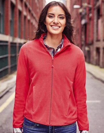 Ladies` Fitted Full Zip Microfleece