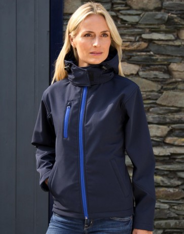 Ladies TX Performance Hooded Softshell Jacket