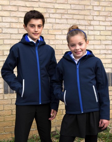 Kids TX Performance Hooded Softshell Jacket