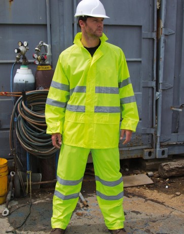 High Viz Waterproof Suit