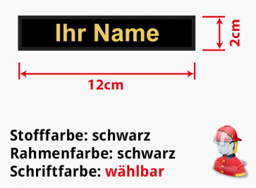 Namensschild gestickt