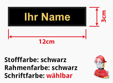 Namensschild gestickt