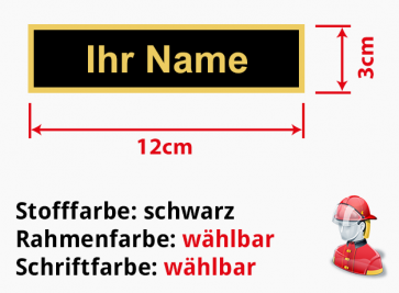 Namensschild gestickt