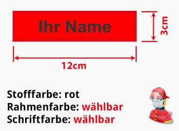 Namensschild gestickt