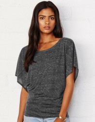 Flowy Draped Sleeve Dolman T-Shirt