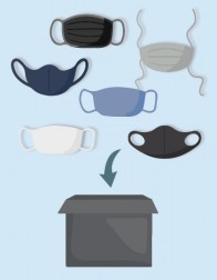 Musterset: Mund-Nasen-Masken (11 Stück)