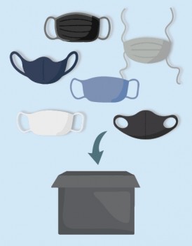 Musterset: Mund-Nasen-Masken (11 Stück)