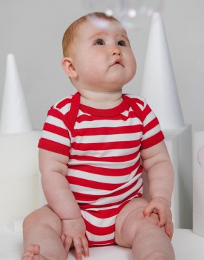 Baby Striped Short Sleeve Bodysuit