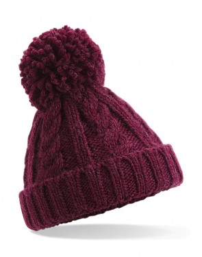 Infant/Junior Cable Knit Melange Beanie