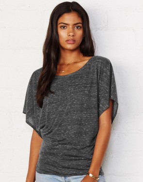 Flowy Draped Sleeve Dolman T-Shirt