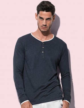 Luke Long Sleeve Henley T-shirt Men