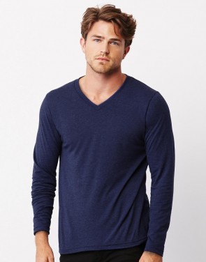 Unisex Triblend LS V-Neck T-Shirt