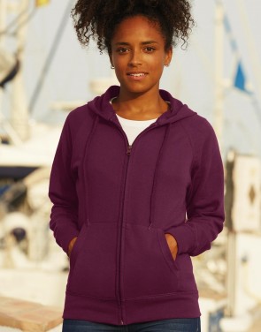 Ladies Lightweight Hooded Sweat Jacket