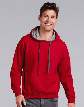 Heavy Blend Adult Contrast Hooded Sweat