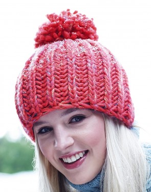 Aurora Pom Pom Beanie