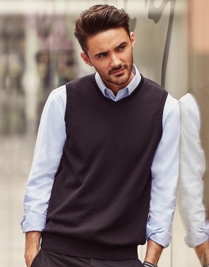 Adults` V-Neck Sleeveless Knitted Pullover