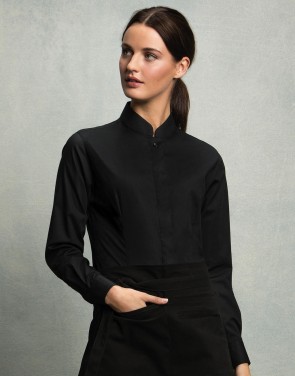 Bargear™ Mandarin Collar Shirt Lady LS