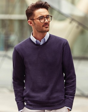 Men`s V-Neck Knitted Pullover