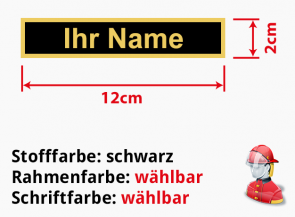 Namensschild gestickt