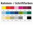 Rahmen- / Schriftfarben