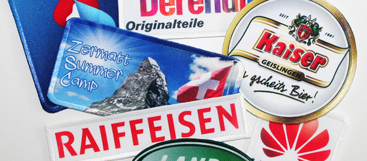 Bedruckte Abzeichen