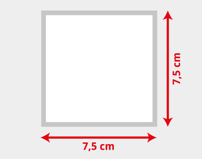 Bedruckte Stickabzeichen