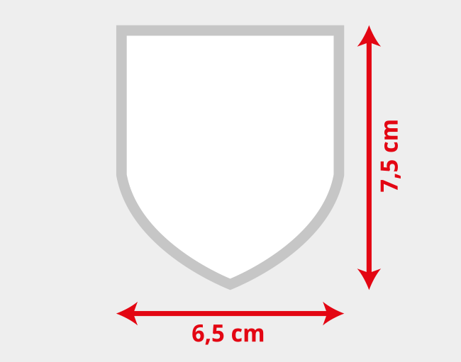 Bedruckte Stickabzeichen