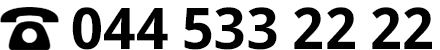 Telefon 044 533 22 22